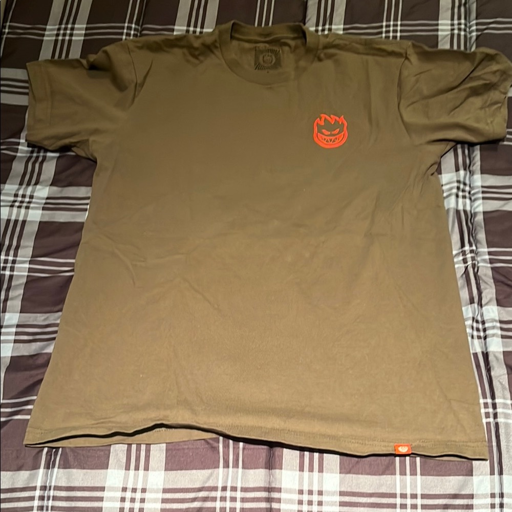 Brown Thrasher T-Shirt with Red Logo